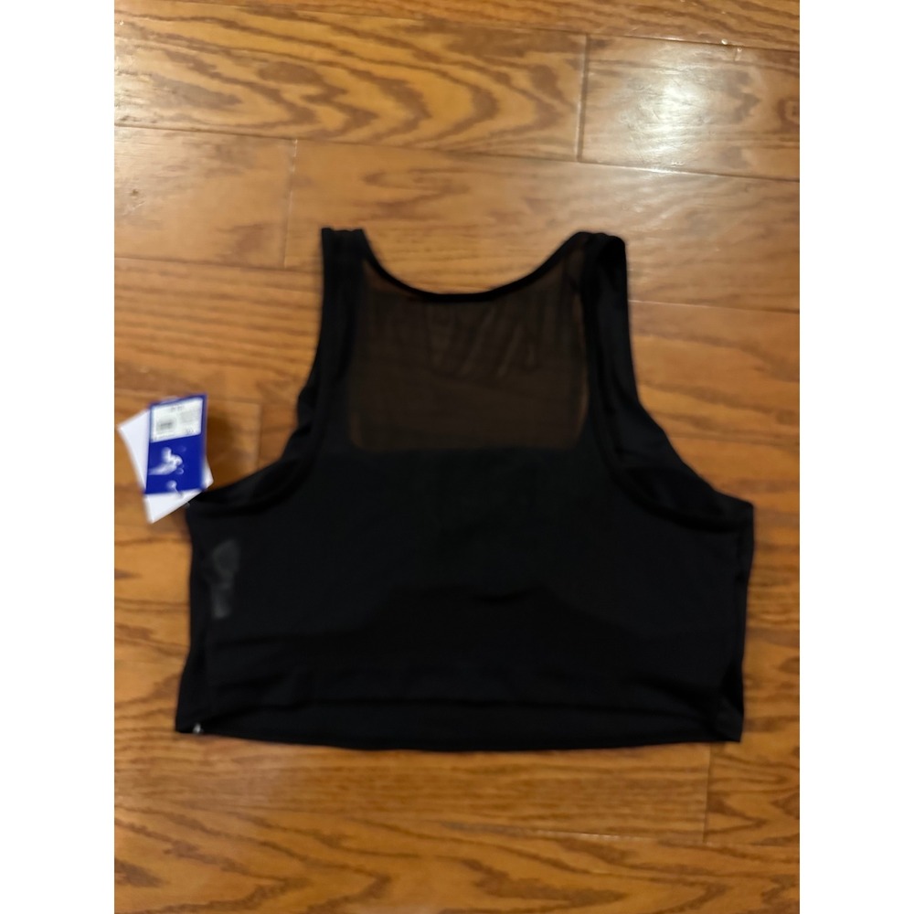 JoyLab Womens XXL Longline Sports Bra Black Onyx Mesh Back Moisture Wicking NWT - Picture 5 of 6